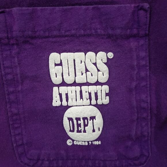 Guess Vintage Athletic Dept.90s T-shirt(N005)-Size L for Men - Picture 3 of 7
